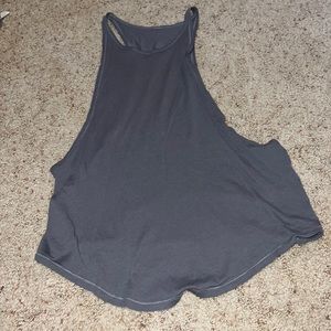 Gray Lululemon Cut off tank top